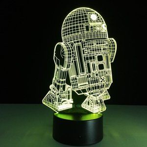 Illusion Night Light Star Wars R2D2  3D Light